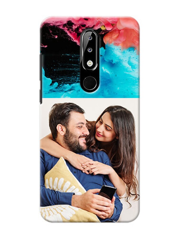 Custom Nokia 5.1 plus Mobile Cases: Quote with Acrylic Painting Design
