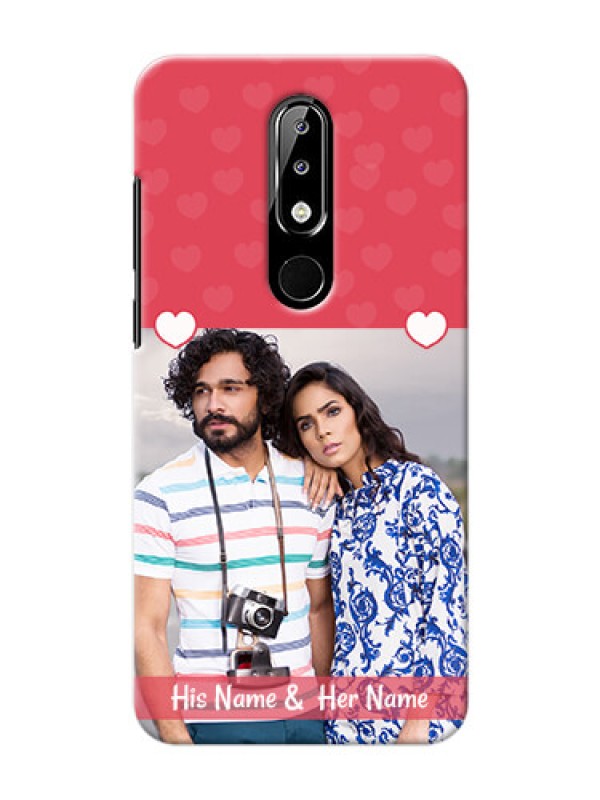Custom Nokia 5.1 plus Mobile Cases: Simple Love Design