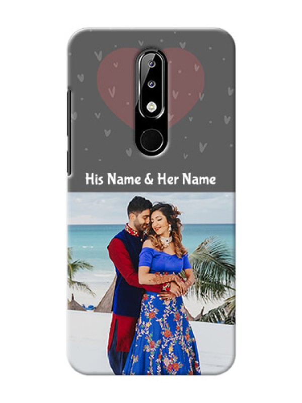 Custom Nokia 5.1 plus Mobile Covers: Buy Love Design with Photo Online