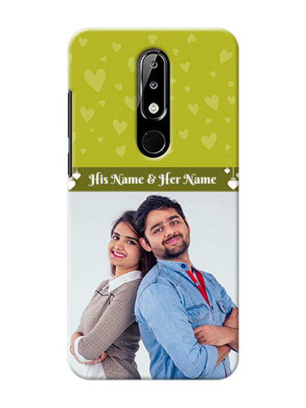 Custom Nokia 5.1 plus custom mobile covers: You & Me Heart Design