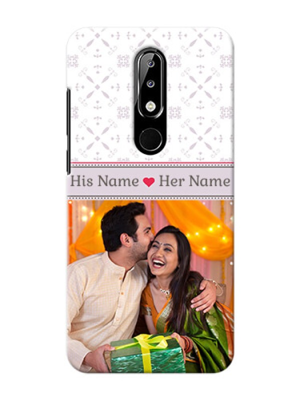 Custom Nokia 5.1 plus Phone Cases with Photo and Ethnic Design