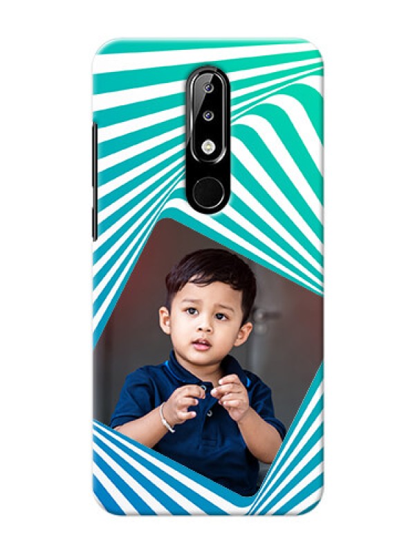 Custom Nokia 5.1 plus Personalised Mobile Covers: Abstract Spiral Design