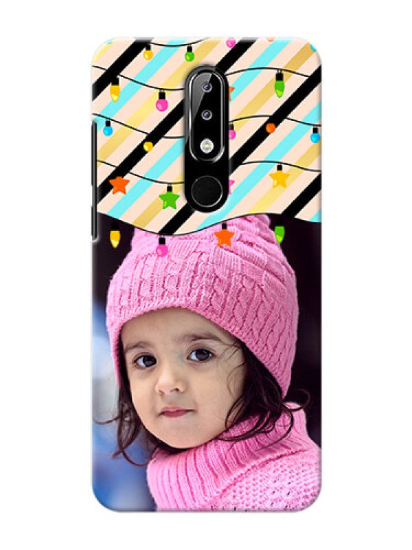 Custom Nokia 5.1 plus Personalized Mobile Covers: Lights Hanging Design