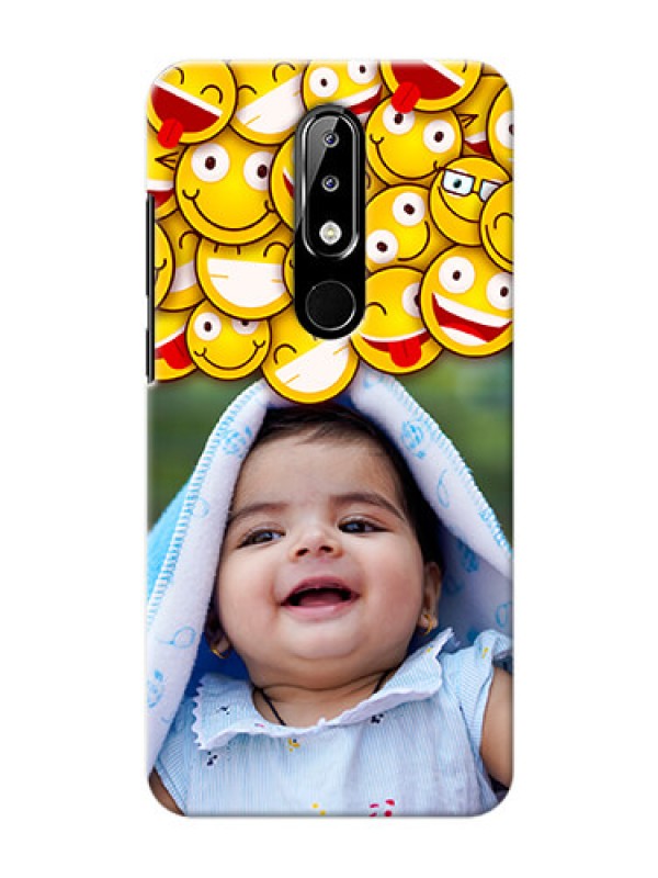 Custom Nokia 5.1 plus Custom Phone Cases with Smiley Emoji Design