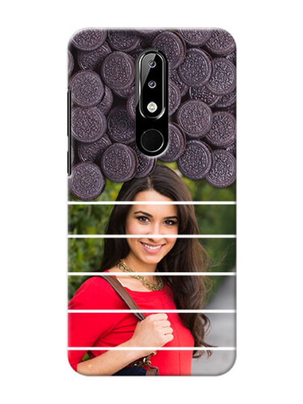 Custom Nokia 5.1 plus Custom Mobile Covers with Oreo Biscuit Design