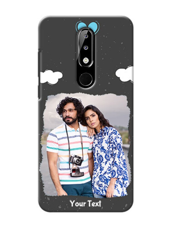 Custom Nokia 5.1 plus Mobile Back Covers: splashes with love doodles Design