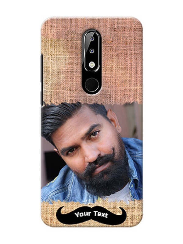 Custom Nokia 5.1 plus Mobile Back Covers Online with Texture Design