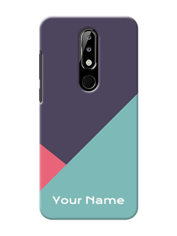 Custom Nokia 5.1 Plus Custom Phone Cases: Tri Color abstract Design