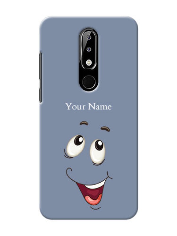 Custom Nokia 5.1 Plus Phone Back Covers: Laughing Cartoon Face Design