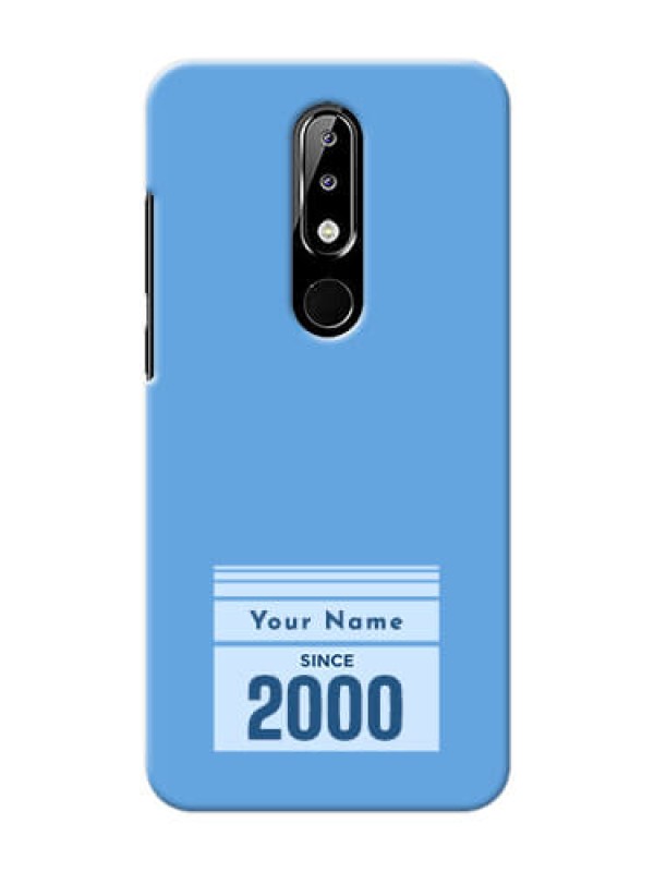 Custom Nokia 5.1 Plus Mobile Back Covers: Custom Year of birth Design