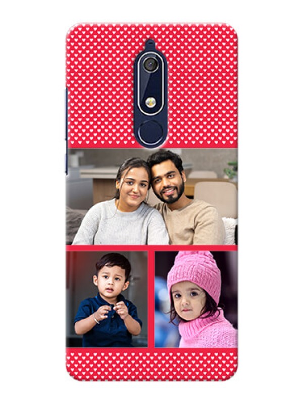 Custom Nokia 5.1 mobile back covers online: Bulk Pic Upload Design