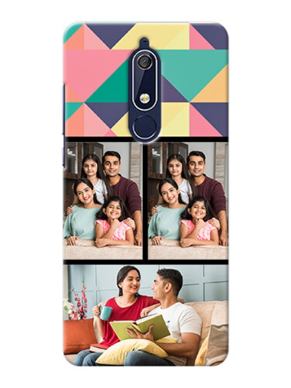 Custom Nokia 5.1 personalised phone covers: Bulk Pic Upload Design