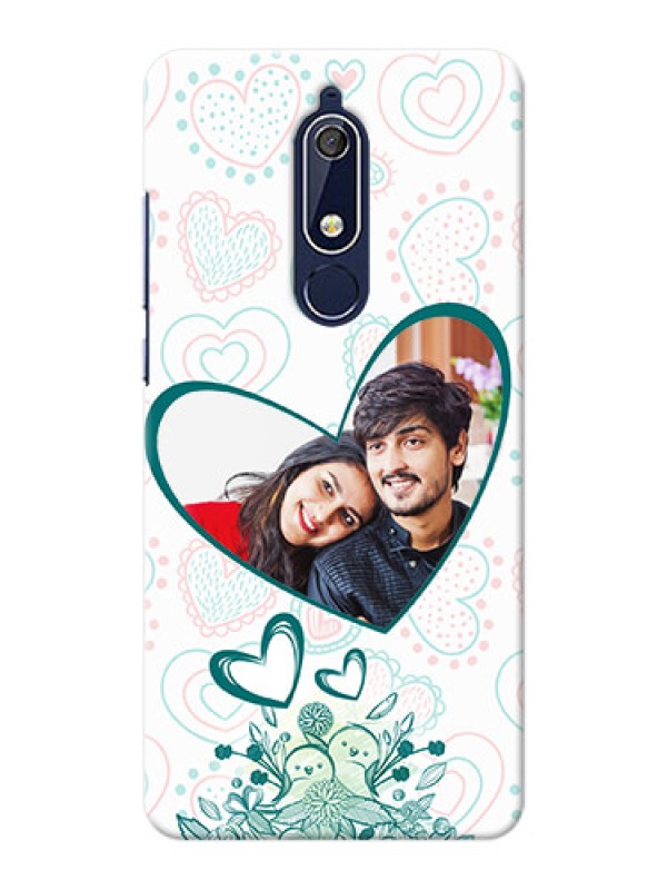 Custom Nokia 5.1 Personalized Mobile Cases: Premium Couple Design