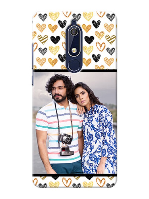 Custom Nokia 5.1 Personalized Mobile Cases: Love Symbol Design