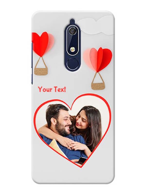 Custom Nokia 5.1 Phone Covers: Parachute Love Design