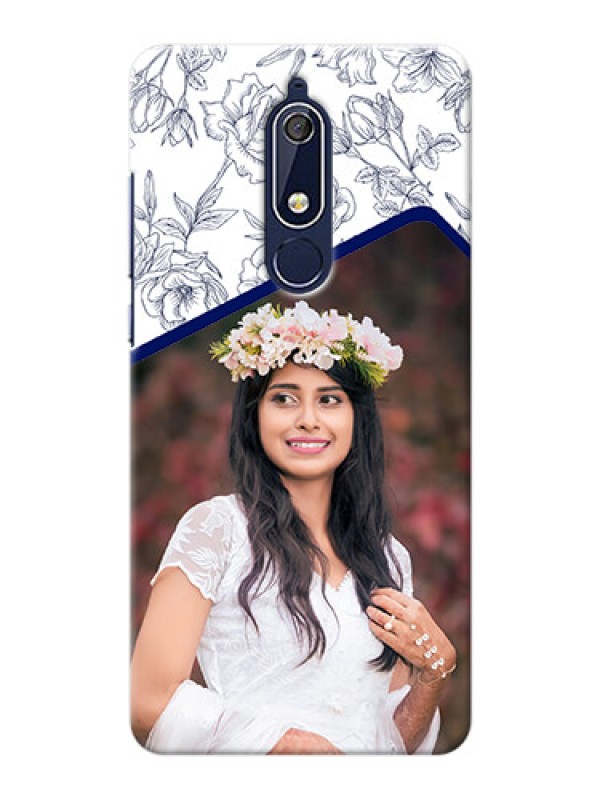 Custom Nokia 5.1 Phone Cases: Premium Floral Design