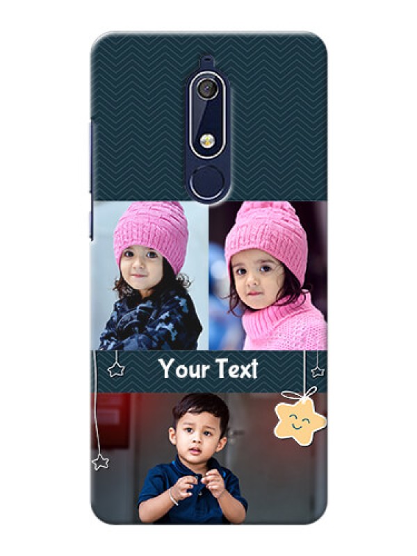 Custom Nokia 5.1 Mobile Back Covers Online: Hanging Stars Design