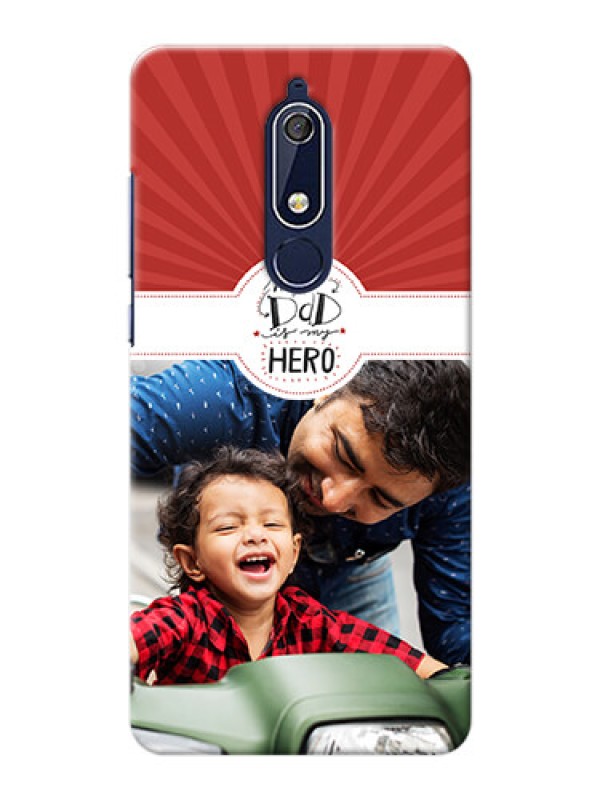 Custom Nokia 5.1 custom mobile phone cases: My Dad Hero Design