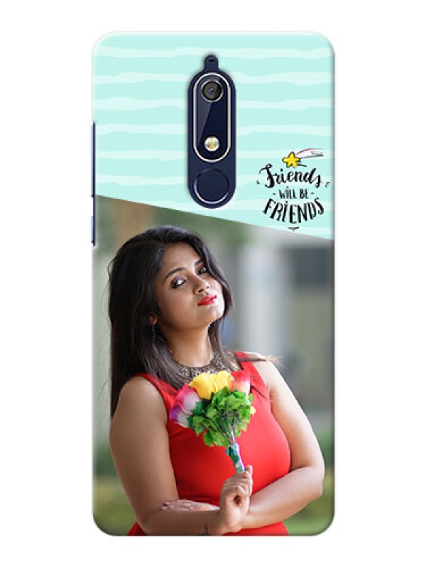 Custom Nokia 5.1 Mobile Back Covers: Friends Picture Icon Design