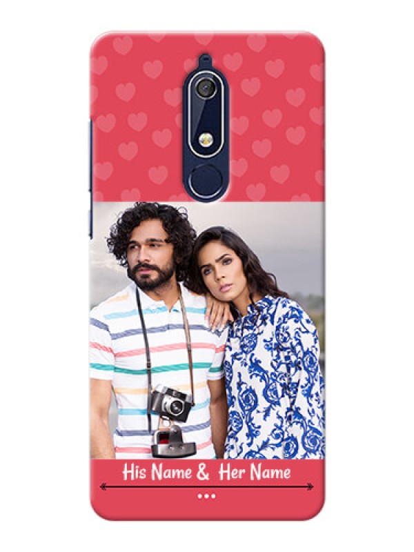 Custom Nokia 5.1 Mobile Cases: Simple Love Design