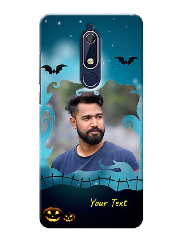 Custom Nokia 5.1 Personalised Phone Cases: Halloween frame design