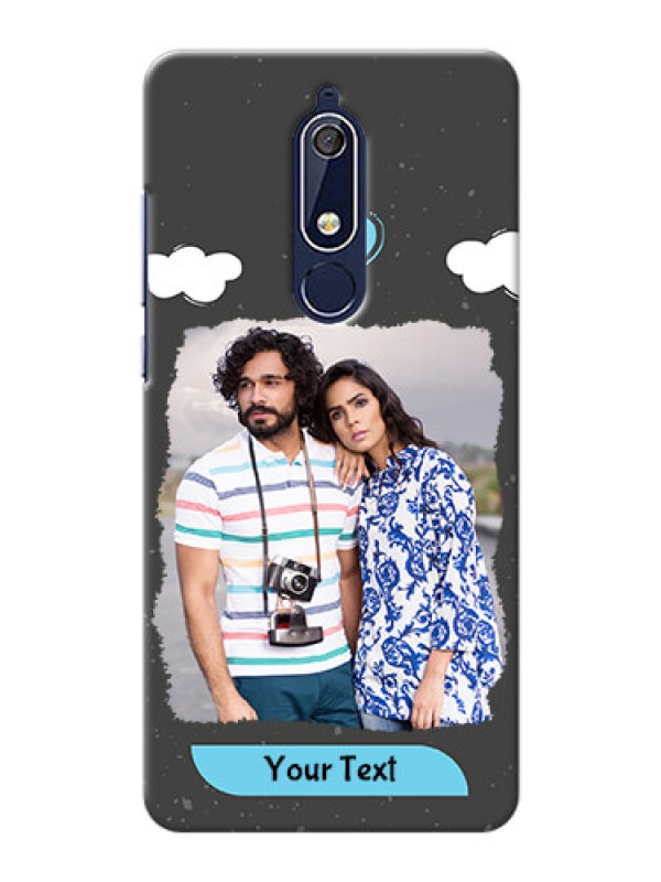 Custom Nokia 5.1 Mobile Back Covers: splashes with love doodles Design