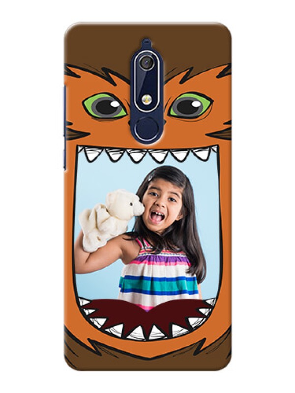Custom Nokia 5.1 Phone Covers: Owl Monster Back Case Design