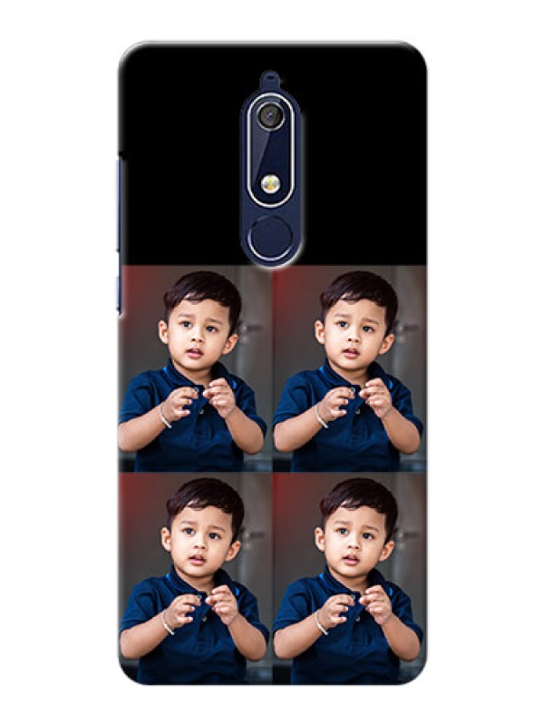 Custom Nokia 5.1 345 Image Holder on Mobile Cover