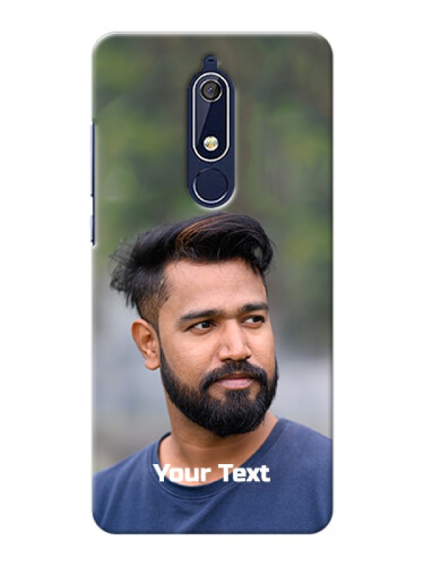 Custom Nokia 5.1 Mobile Cover: Photo with Text