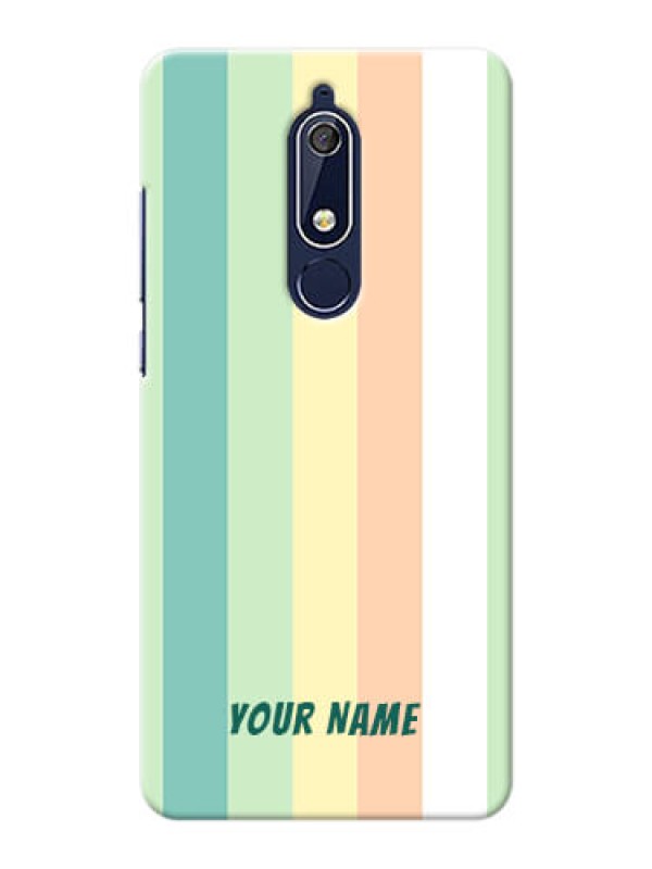 Custom Nokia 5.1 Back Covers: Multi-colour Stripes Design