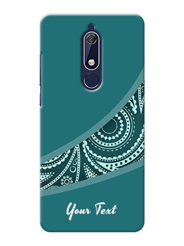 Custom Nokia 5.1 Custom Phone Covers: semi visible floral Design