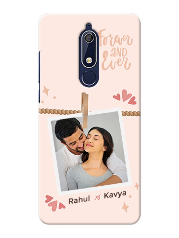 Custom Nokia 5.1 Phone Back Covers: Forever and ever love Design