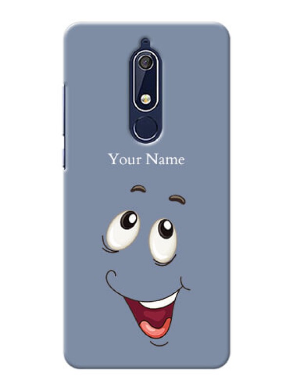 Custom Nokia 5.1 Phone Back Covers: Laughing Cartoon Face Design