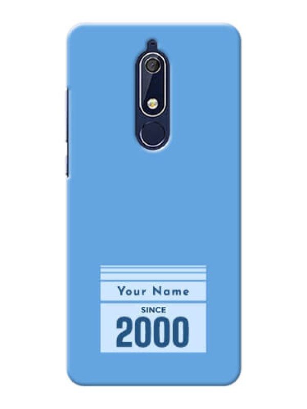 Custom Nokia 5.1 Mobile Back Covers: Custom Year of birth Design