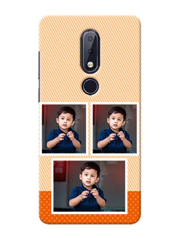 Custom Nokia 6.1 Plus Mobile Back Covers: Bulk Photos Upload Design