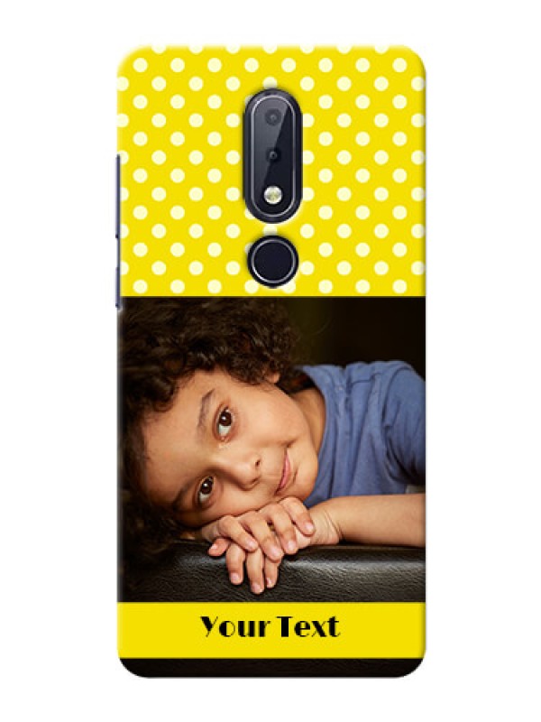 Custom Nokia 6.1 Plus Custom Mobile Covers: Bright Yellow Case Design