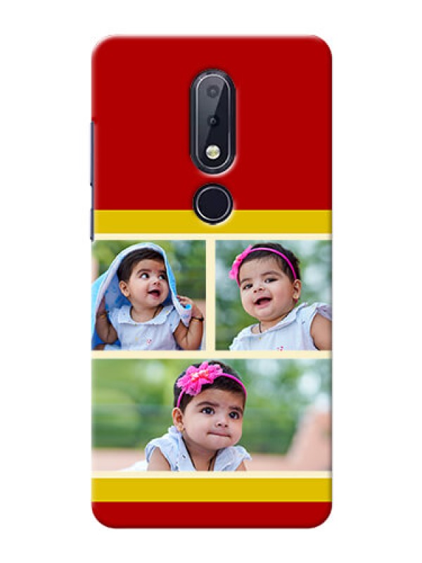 Custom Nokia 6.1 Plus mobile phone cases: Multiple Pic Upload Design