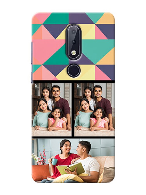 Custom Nokia 6.1 Plus personalised phone covers: Bulk Pic Upload Design