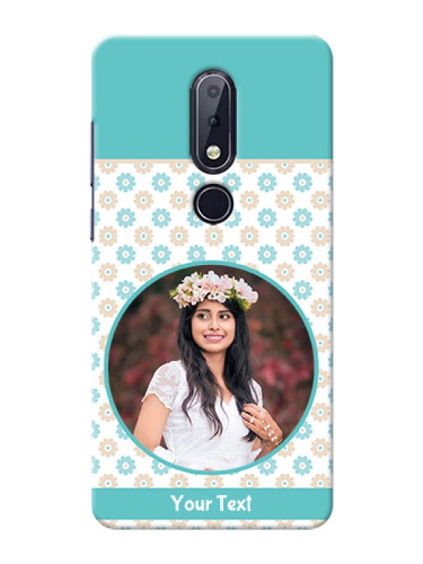 Custom Nokia 6.1 Plus Custom Mobile Back Covers: Beautiful Flowers Design
