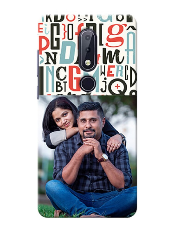 Custom Nokia 6.1 Plus custom mobile phone covers: Alphabet Design