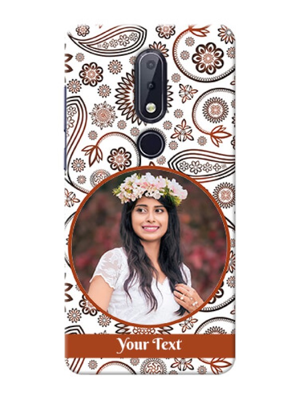 Custom Nokia 6.1 Plus phone cases online: Abstract Floral Design 