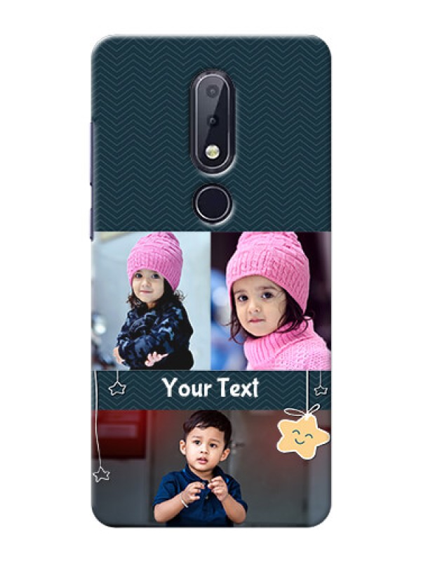 Custom Nokia 6.1 Plus Mobile Back Covers Online: Hanging Stars Design