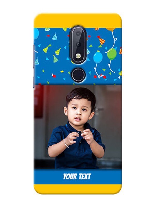 Custom Nokia 6.1 Plus Mobile Back Covers Online: Birthday Wishes Design