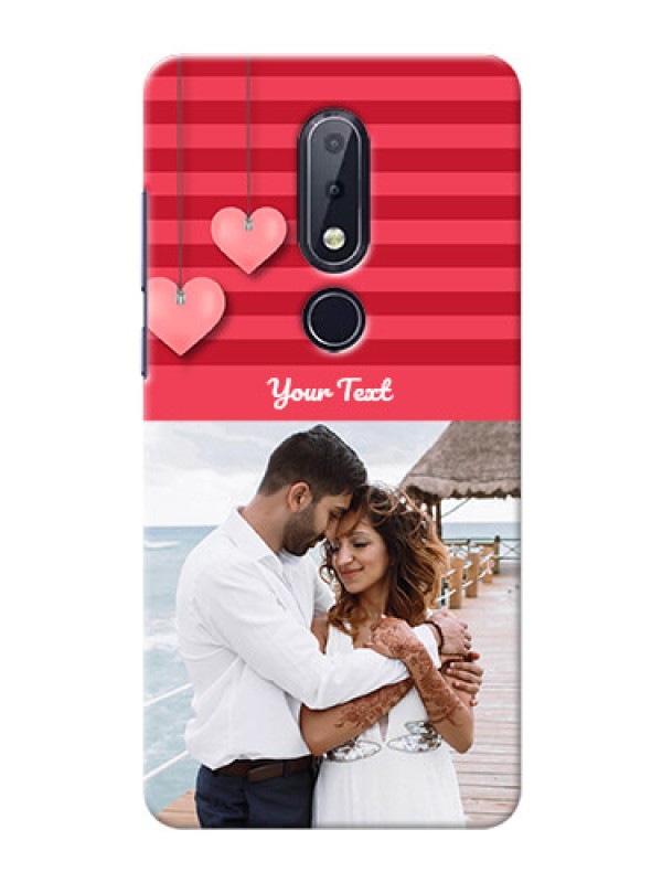 Custom Nokia 6.1 Plus Mobile Back Covers: Valentines Day Design