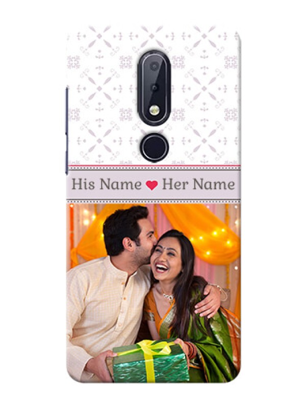 Custom Nokia 6.1 Plus Phone Cases with Photo and Ethnic Design
