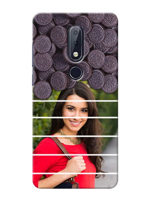 Custom Nokia 6.1 Plus Custom Mobile Covers with Oreo Biscuit Design