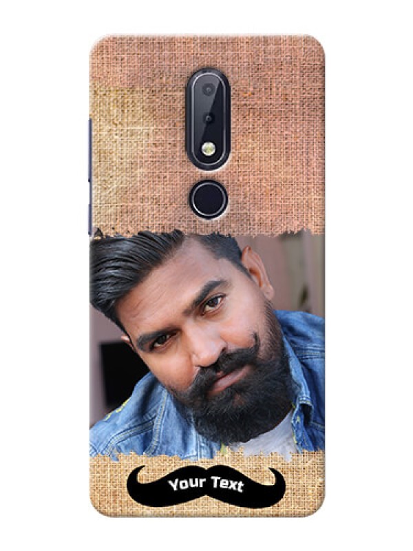 Custom Nokia 6.1 Plus Mobile Back Covers Online with Texture Design