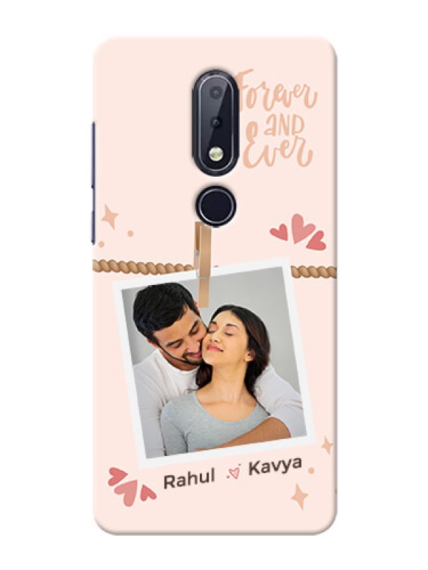 Custom Nokia 6.1 Plus Phone Back Covers: Forever and ever love Design