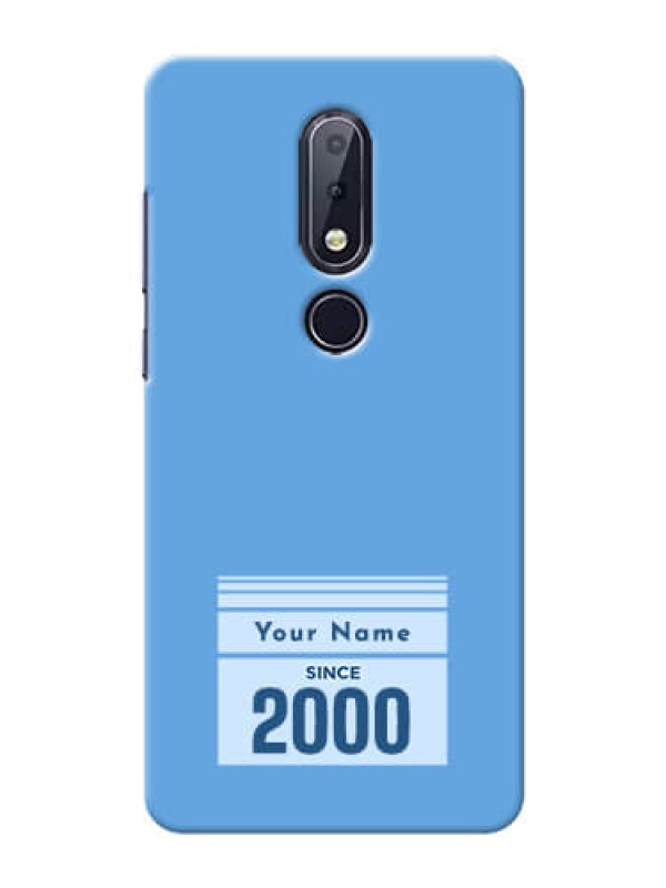 Custom Nokia 6.1 Plus Mobile Back Covers: Custom Year of birth Design