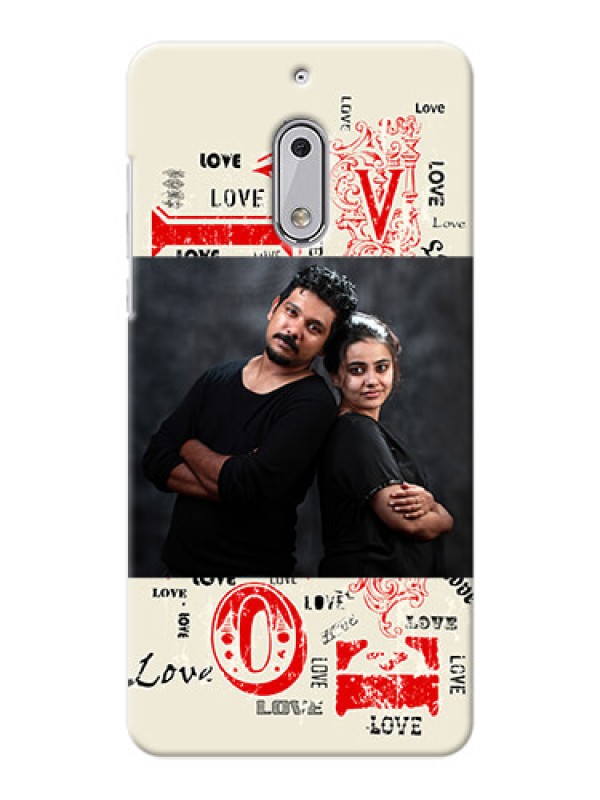 Custom Nokia 6 Lovers Picture Upload Mobile Case Design